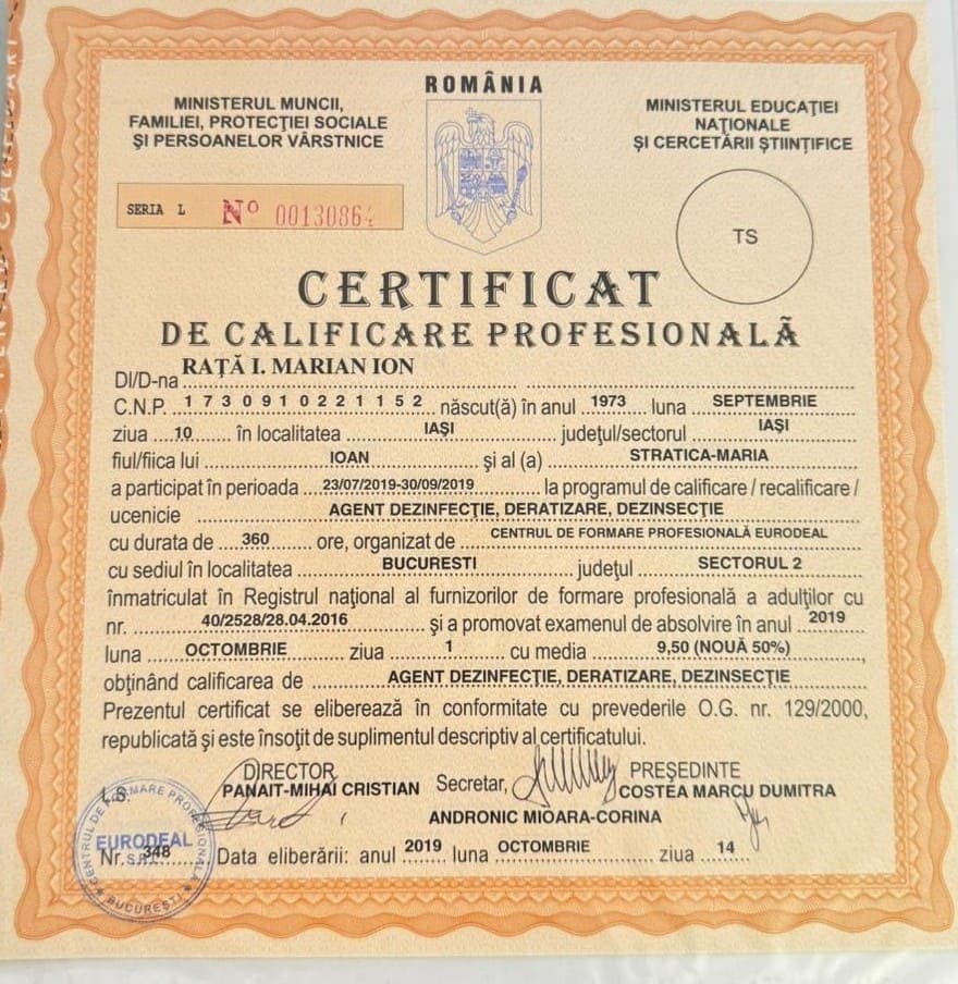 Certificat de calificare